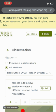 Image from Adding Data in Offline Mode