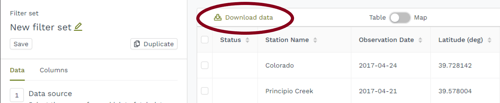 Image from Download Project Data